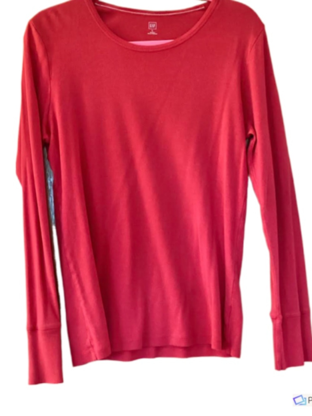 Gap Womens Red Long Sleeve T Shirt, L
